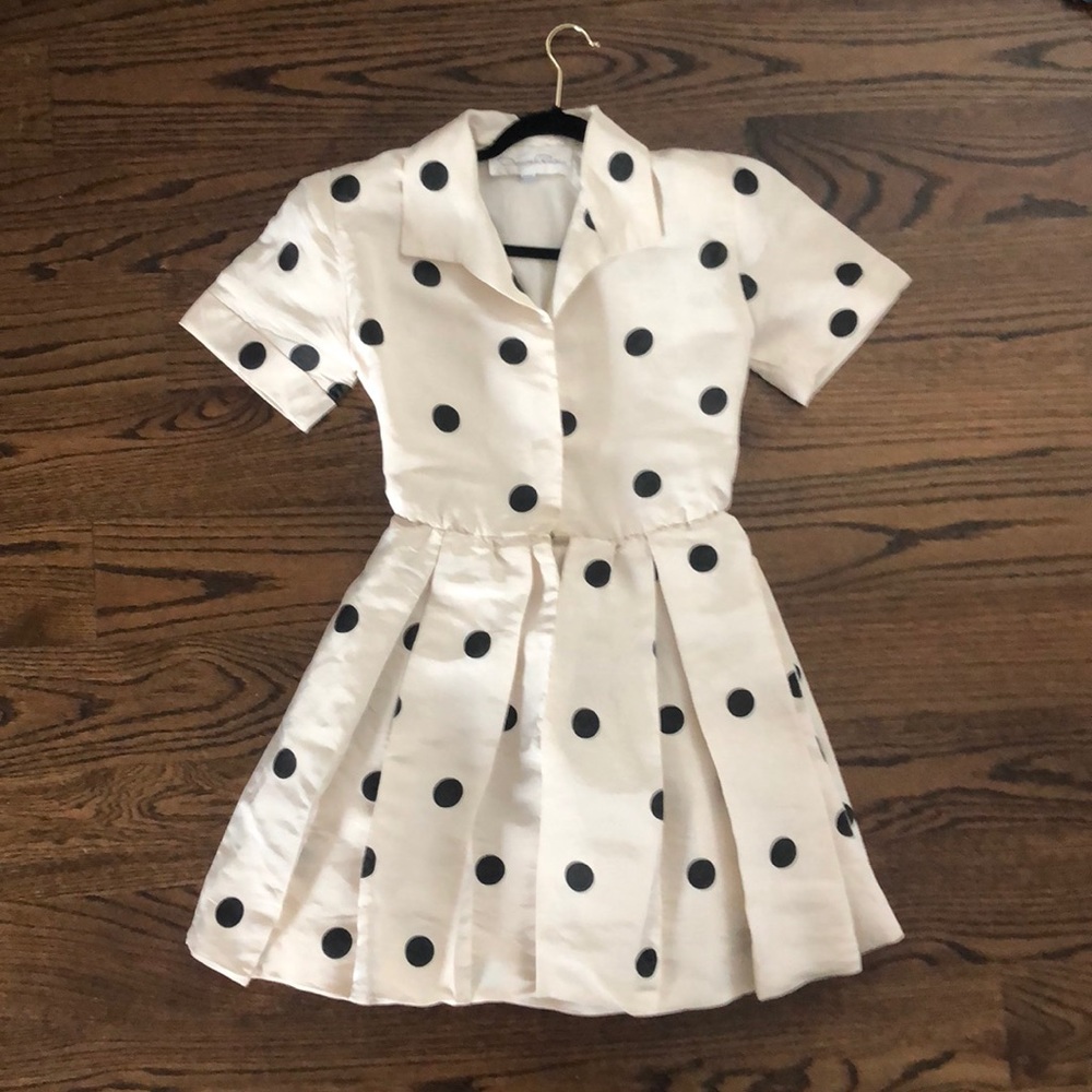 Polka dot shirt dress